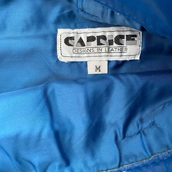 Real Leather royal blue lined skirt size medium - Picture 5 of 5